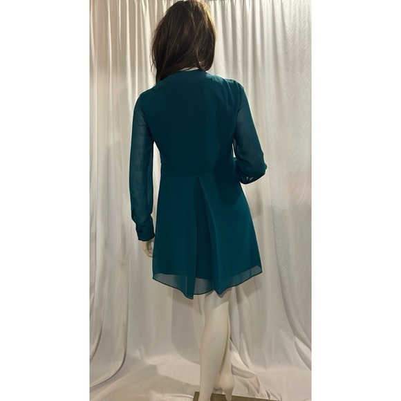 BCBGeneration Jade Green Chiffon Mini Dress - Picture 5 of 5
